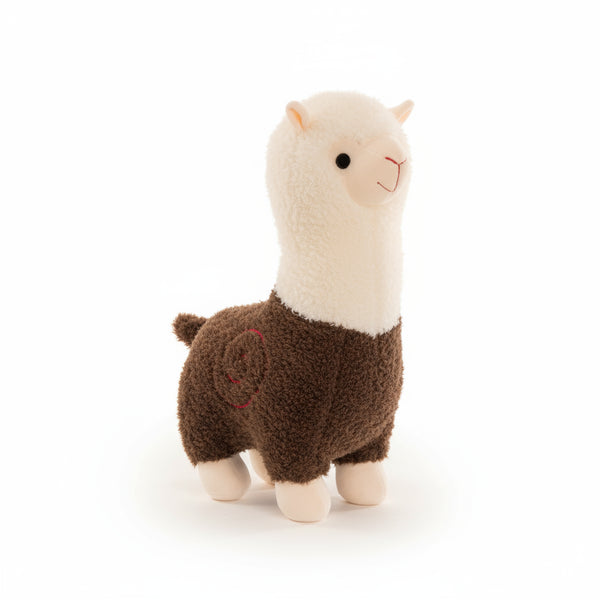 Alpaka Kuscheltier Bunt Braun