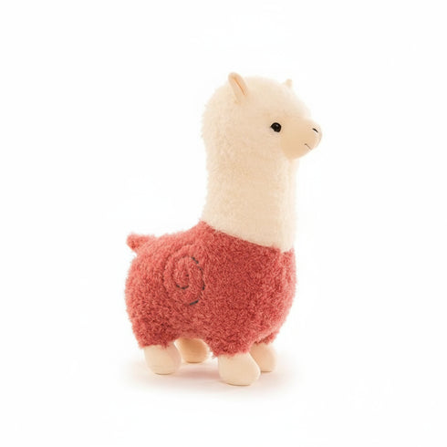 Alpaka Kuscheltier Bunt Rosa