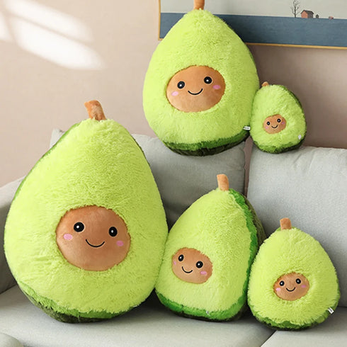 Avocado Kuscheltier mit Gesicht