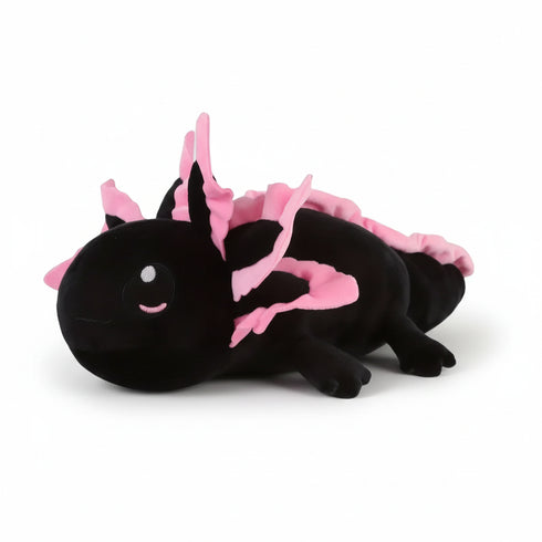 Axolotl Kuscheltier Schwarz Schwarz