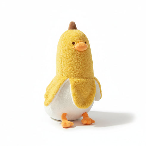 Bananen-Ente Kuscheltier Gelb