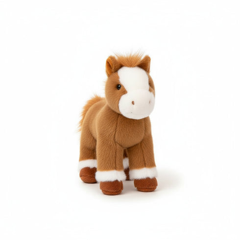 Beige Pferd Kuscheltier Klein