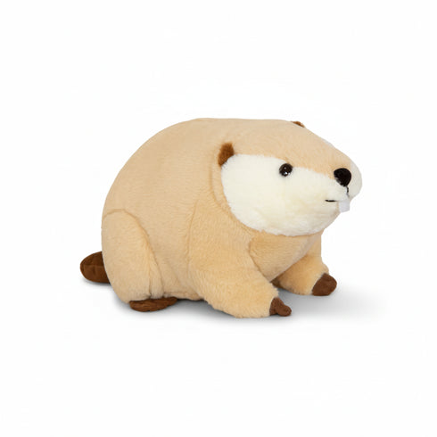 Biber Kuscheltier Rund Beige