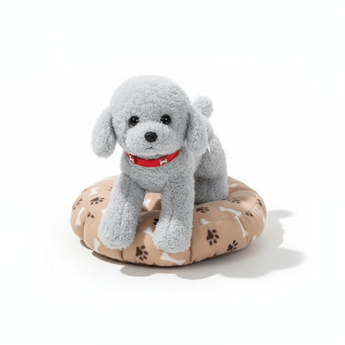 Bichon Frisé Kuscheltier Grau