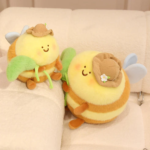 Biene Kuscheltier mit Hut