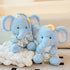 Blauer Elefant Kuscheltier