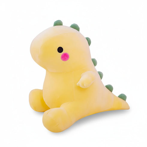 Bunter Dino Kuscheltier Gelb