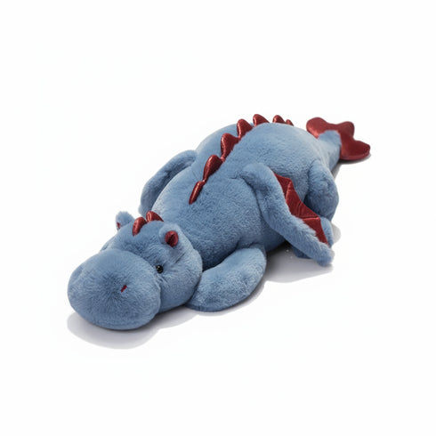 bunter drachen kuscheltier blau