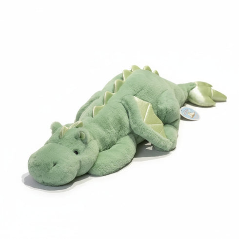 bunter drachen kuscheltier grun