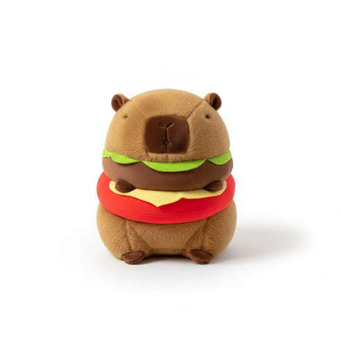 burger capy kuscheltier braun