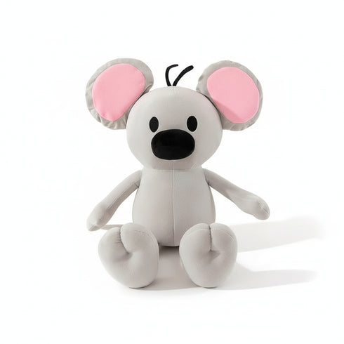 Cartoon-Maus Kuscheltier Grau