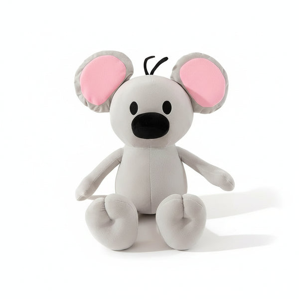 Cartoon-Maus Kuscheltier Grau