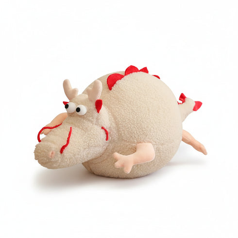 Chubby Drache Kuscheltier Weiß