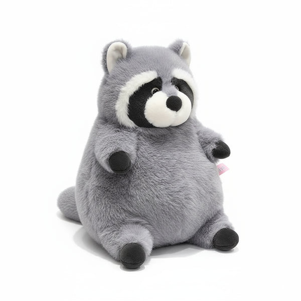 chubby waschbar kuscheltier grau