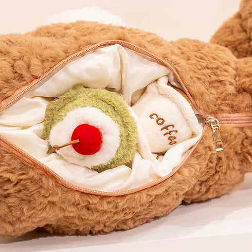 Croissant-Bär Kuscheltier