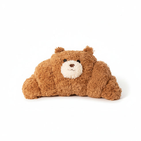 Croissant-Bär Kuscheltier Braun
