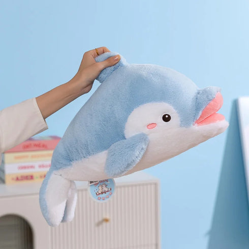 Delfin Kuscheltier Blau