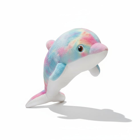 delfin kuscheltier bunt blau