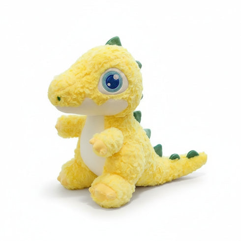 Dinosaurier Kuscheltier mit großen Augen Gelb