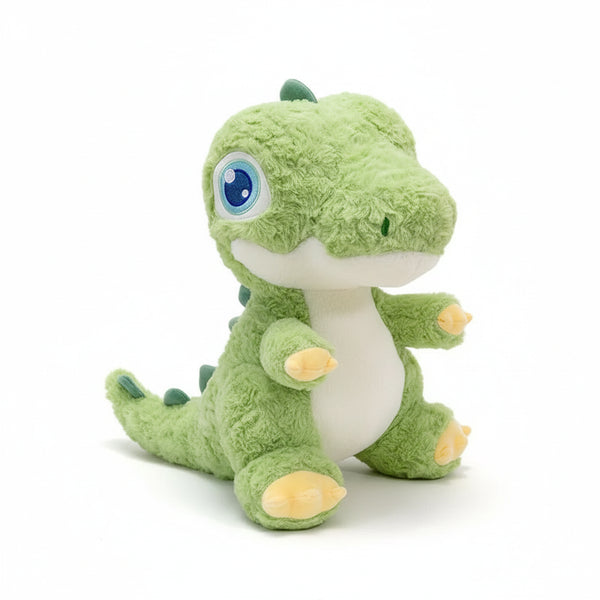 Dinosaurier Kuscheltier mit großen Augen Grün