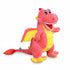 Drache Kuscheltier mit großen Augen Rosa