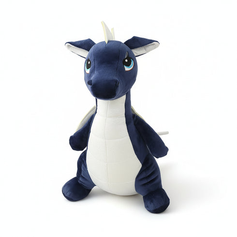 Drachen Kuscheltier mit Flügeln Blau