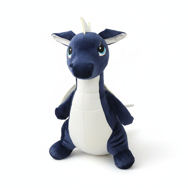 Drachen Kuscheltier mit Flügeln Blau