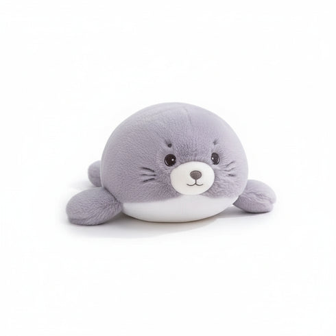 Eisrobbe Kuscheltier Grau