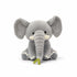 Elefant Kuscheltier mit Blatt Grau