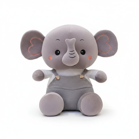 Elefant Kuscheltier mit Großen Augen Grau