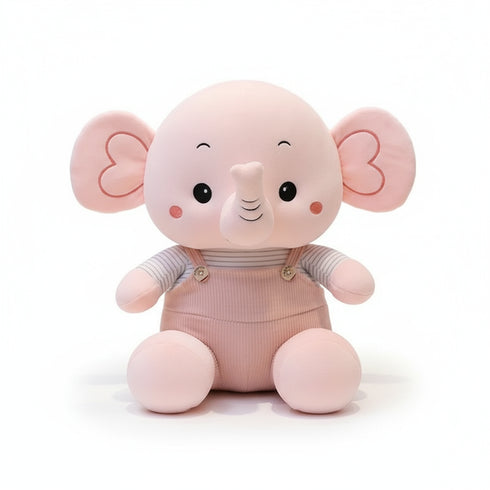 Elefant Kuscheltier mit Großen Augen Rosa