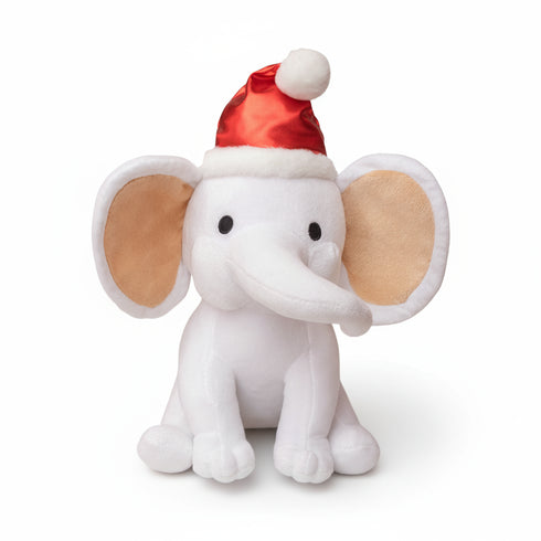 elefant kuscheltier mit hut rot