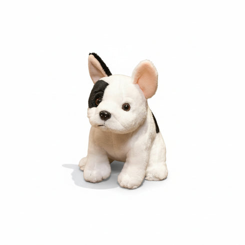 Englische Bulldogge Kuscheltier Weiß