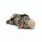esel kuscheltier liegend grau
