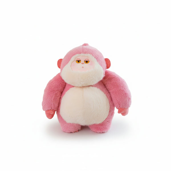 Fauler Gorilla Kuscheltier Rosa