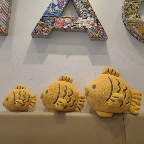 Fisch Kuscheltier Gelb