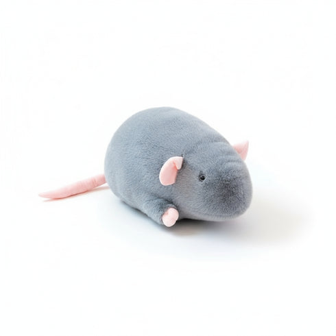 Flauschiges Maus Kuscheltier Grau