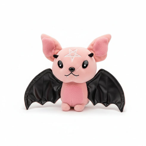 Fledermaus Kuscheltier Gothic Rosa