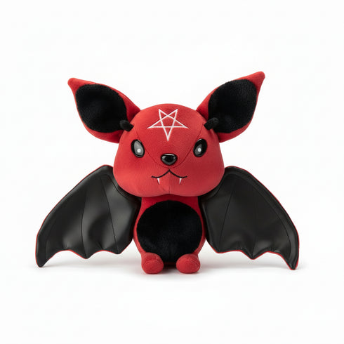 Fledermaus Kuscheltier Gothic Rot