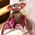 Fledermaus Kuscheltier mit großen Augen