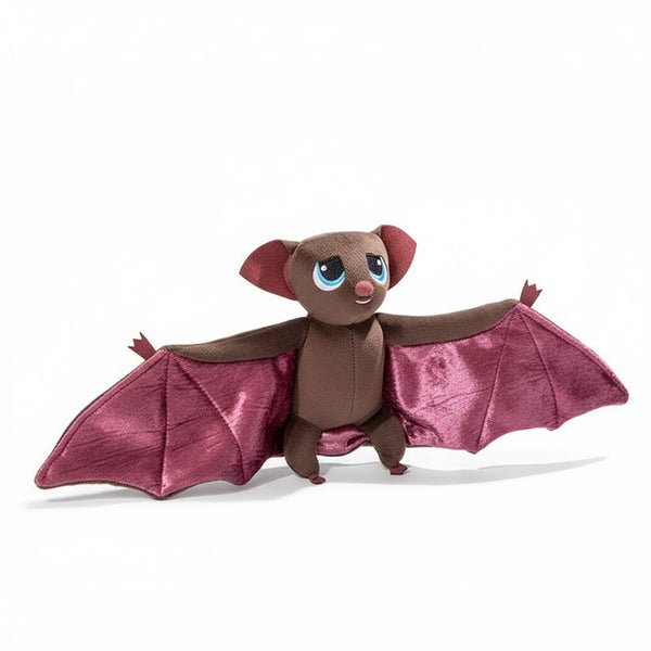 fledermaus kuscheltier mit grossen augen braun