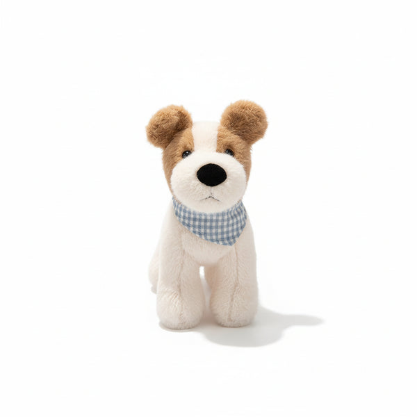 Foxterrier Kuscheltier Weiß