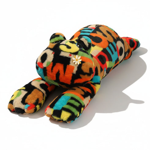 Frosch Kuscheltier Liegend Schwarz