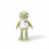 Frosch Kuscheltier mit Hertz Grün