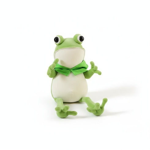 Frosch Kuscheltier mit Kapuze Grün