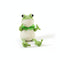 Frosch Kuscheltier mit Kapuze Grün