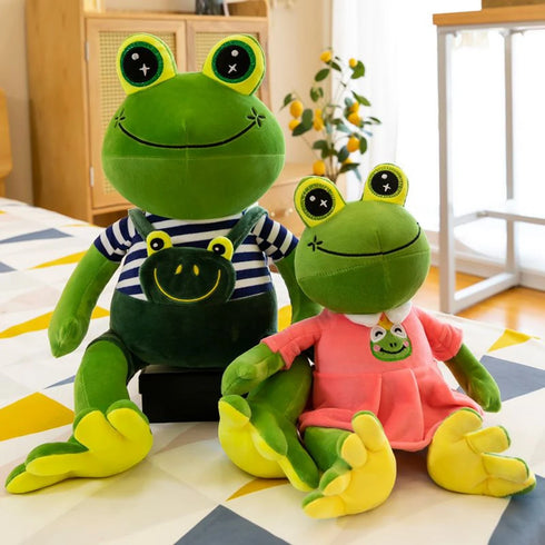 Frosch Kuscheltiere mit Kleidung