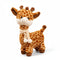 giraffe kuscheltier mit schal braun