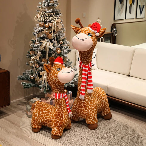 Giraffe Kuscheltier Weihnachten