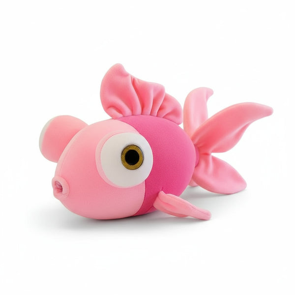 goldfisch kuscheltier rosa